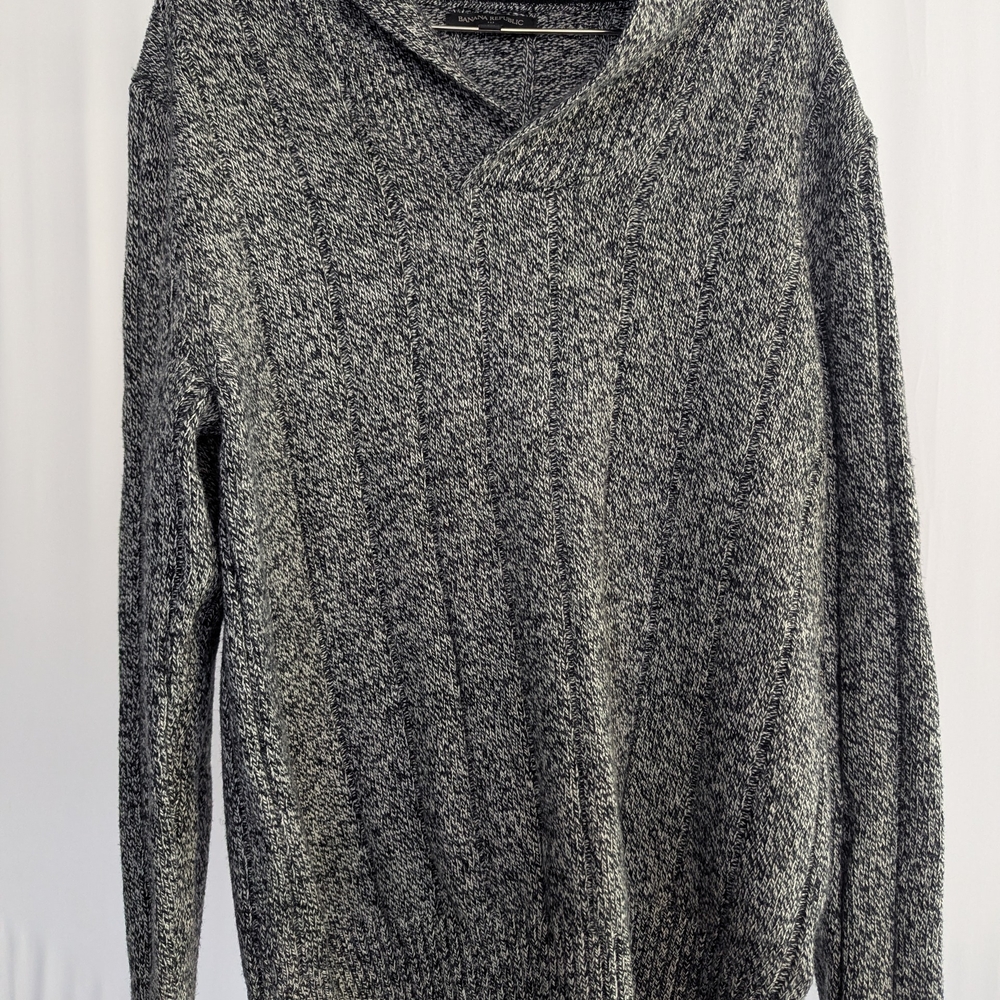 Banana Republic Charcoal V-Neck Sweater
